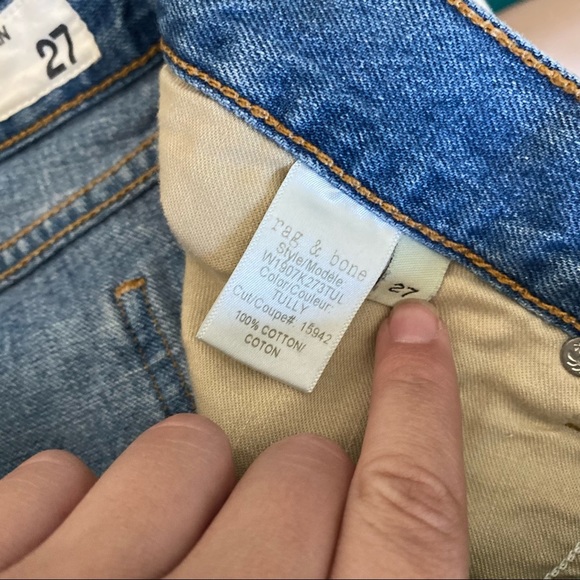 Rag & Bone Tully Raw Hem Tully Shorts 27 - Picture 6 of 7